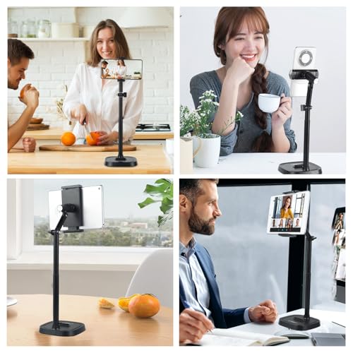 UTEBIT Phone Stand for Desk, 11.8''-17.7'' | Adjustable, Tablet Phone Holder