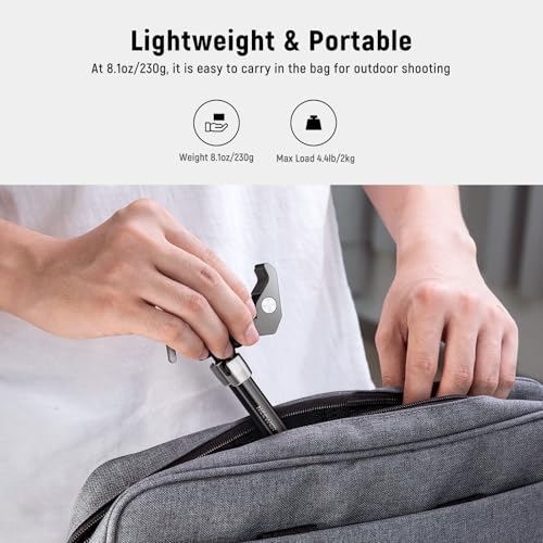 NEEWER 9.8"/25cm Magic Arm with Super Clamp & Cleaning Cloth, 1/4" & 3/8" Threads for Flash/LED Light/Microphone/DSLR Camera Monitor Compatible with SmallRig Camera Cage, Max Load: 4.4lb/2kg, ST25C - style: 9.8"/25cm w/Cleaning Cloth