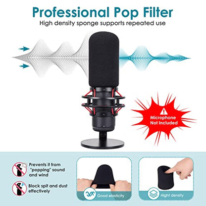 White Boom Arm for HyperX QuadCast S - White Mic Arm Compatible with Hyperx Quadcast White Microphone, Premium Microphone Boom Arm Stand by YOUSHARES - color: 02 QuadCast S Boom Arm