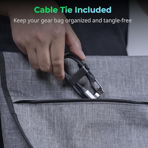 SMALLRIG USB4 40Gbps USB-C Cable, 240W Fast Charging & 8K@60Hz Video & 40Gbps Data Transfer, 60cm/23.6in Straight to Angled Connectors with Cable Tie, for MacBook for iPad Pro for iPhone - 5076 - size: 23.6 in (60 cm), style: Straight to Angled