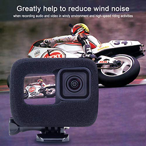 SOONSUN 2-Pack Windslayer Cover Wind Muff for GoPro Hero 13/12/11/10/9 Black, Foam Windscreen for Wind Noise Reduction