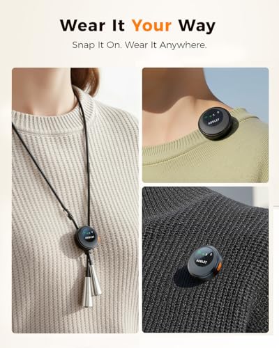SX29 Wireless Lavalier Microphone for iPhone 17/16/15 & Android, USB-C Plug & Play Mini Mic, AI Noise Reduction, Magnetic Clip-On Lapel Mic with Battery Case for Vlogging & Video Recording - size: 2TX + USB-C RX + 1CC