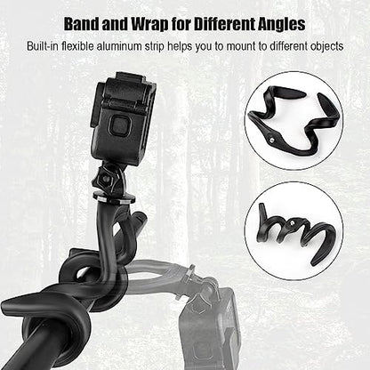 Taisioner U Stroller Phone Holder Wheelchair Accessories Cell Phone Seat Phone Holder for Treadmill Bike Shopping Cart Boat Action Camera Suitable with GoPro Hero 12/11/10/9/8/7/6/5/4 AKASO Insta360 - style: U Straight