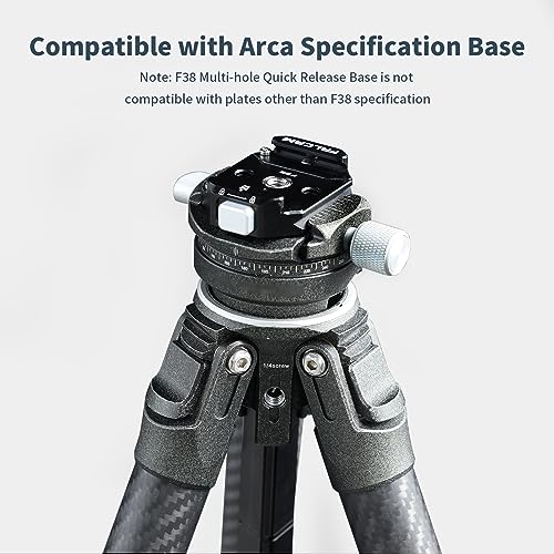 ULANZI F38 Multi-Hole Camera Quick Release Plate Kit, w 1/4" to 3/8" Screw Thread, Quick Release System QR Plate Camera Tripod Mount Adapter for Sony Canon Monopod DSLR Stabilizer Slider DJI - size: F38 Pro