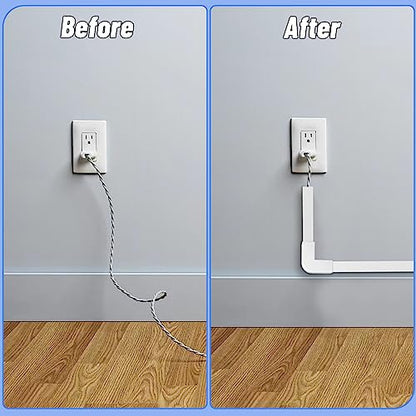 Cord Cover Raceway Kit, 628 in Cable Cover Channel, Paintable Cord Concealer System Cable Hider, Cord Wires, Hiding Wall Mount TV Powers Cords in Home Office, 40 X L15.7in X W0.95in X H0.55in - size: 40 X L15.7in