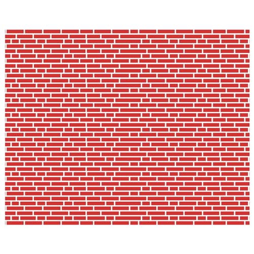 VitalCozy 10 x 8 ft Brick Wall Backdrop for Photoshoot Polyester Fabric Red Brick Backdrop Background for Fireplace Home Decoration Newborn Birthday Party - color: Bright Red, size: 10 x 8 ft