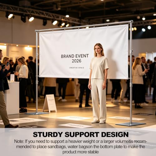8.5 x 10 FT Heavy Duty Photo Backdrop Stand Kit, Adjustable Background Holder Support System Kit with Carrying Bag, for Photography Video Stutio, Parties Decoration, Advertising Display - size: 8.5x10Ft BG