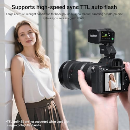 Godox TR-S TTL Camera Flash Hot Shoe Riser for Sony, Compatible with Godox iT30Pro iT20 iT22 IM20 IM22 IM30, 0-90° Tilting Head for Soft Bounce Light and Direct Flash - size: Godox TR-S