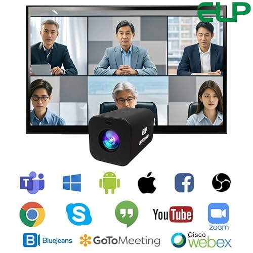 ELP 12X Zoom 4K 30fps USB Camera 1080P 60fps HDMI USB Webcam Autofocus Manual Focus PC Web Cam H.265 H.264 High Speed Web_Camera for Church Streaming Video Conference - style: 12X Zoom