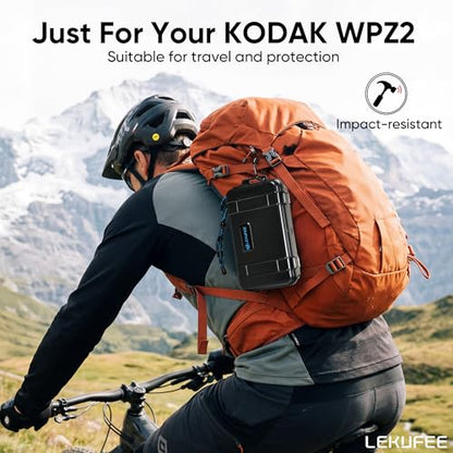 Lekufee Travel Waterproof Hard Case for Kodak PIXPRO WPZ2 Digital Camera, Battery, and other Accessories(Case & Bag Only)
