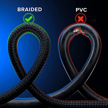 Maximm Hdmi Cable 4K 1.5 Ft, 5 Pack, Braided, 18Gbps, Hdmi 2.0, Gold-Plated - color: 5 Pack, size: 1.5 Feet