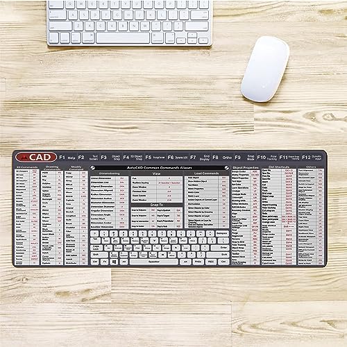 Engineer Architect Gifts Ultimate Auto cad Command Alia SES Shortcuts Mouse Mat, Quick Command Reference for Auto cad Users Mousepad,Gift for Architect Desk Mat Gaming Desk Mat KMH - color: Cad