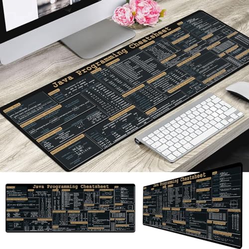Java Programing Cheat Sheet Desk Mat for Software Engineers, Web Developers and Programmers, Gift Coworker Quick Key, Anti-Slip Keyboard Pad KMH - color: Javascript 2
