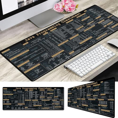 Java Programing Cheat Sheet Desk Mat for Software Engineers, Web Developers and Programmers, Gift Coworker Quick Key, Anti-Slip Keyboard Pad KMH - color: Javascript 2