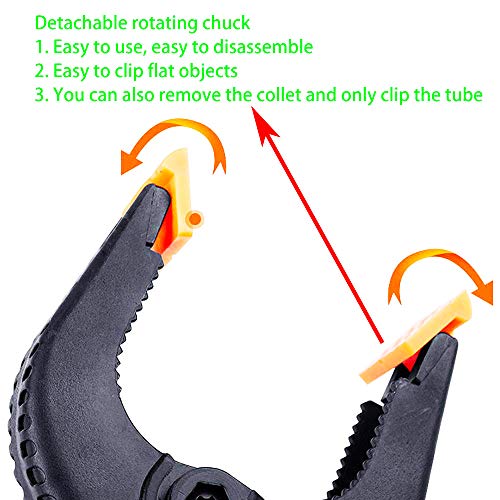 ONDY 4-Pack 6 Inch Spring Clamps, Heavy Duty Plastic Clamps Nylon Clips for Background, Photo Studio and Any More - size: 6 inch