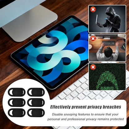 50PCS Webcam Cover Slide, Ultra-Thin Universal Cell Phone Camera Cover, 0.023 Inch Durable Laptop Camera Cover Slide for Smartphone, Computer, Laptop Protect Your Privacy and Security