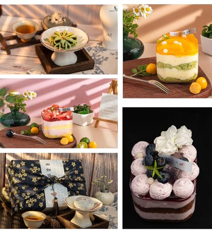 Tabletop Photo Background Kit for Small Product Photography, 10 Pcs 20 Patterns Backdrop Papers with Blind & Grid Shadow Props, 16.5 x 11.7 in for Food, Jewelry, Beauty & UGC Photos