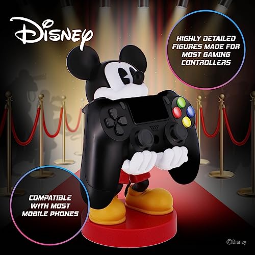 Cableguys Disney Mickey Mouse Controller Holder & Phone Stand - Gaming Setup Accessories for Desk and Game Room, Controller Stand Compatible with Xbox, PlayStation & Most Standard Game Controllers