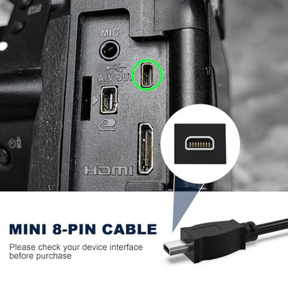 I-USB7 Camera USB Cable Data Transfer Cord Compatible with Pentax Optio Digital Cameras K100D, K200D, E30, E40, E50, E60, E75, E80, L20, L50, MX, P70, P80, S, S4, S40, T20, V10, W10, W20, W30, 50L - size: 5.9 Feet