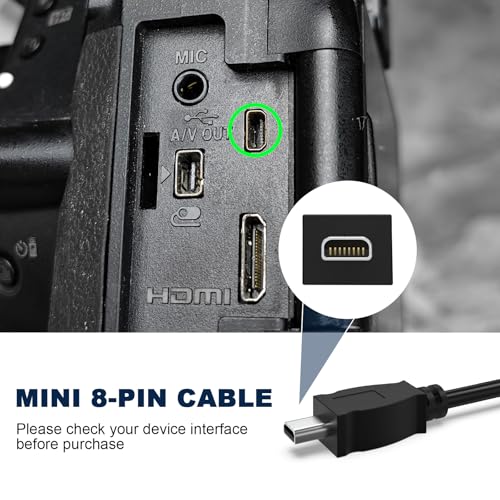 I-USB7 Camera USB Cable Data Transfer Cord Compatible with Pentax Optio Digital Cameras K100D, K200D, E30, E40, E50, E60, E75, E80, L20, L50, MX, P70, P80, S, S4, S40, T20, V10, W10, W20, W30, 50L - size: 5 Feet