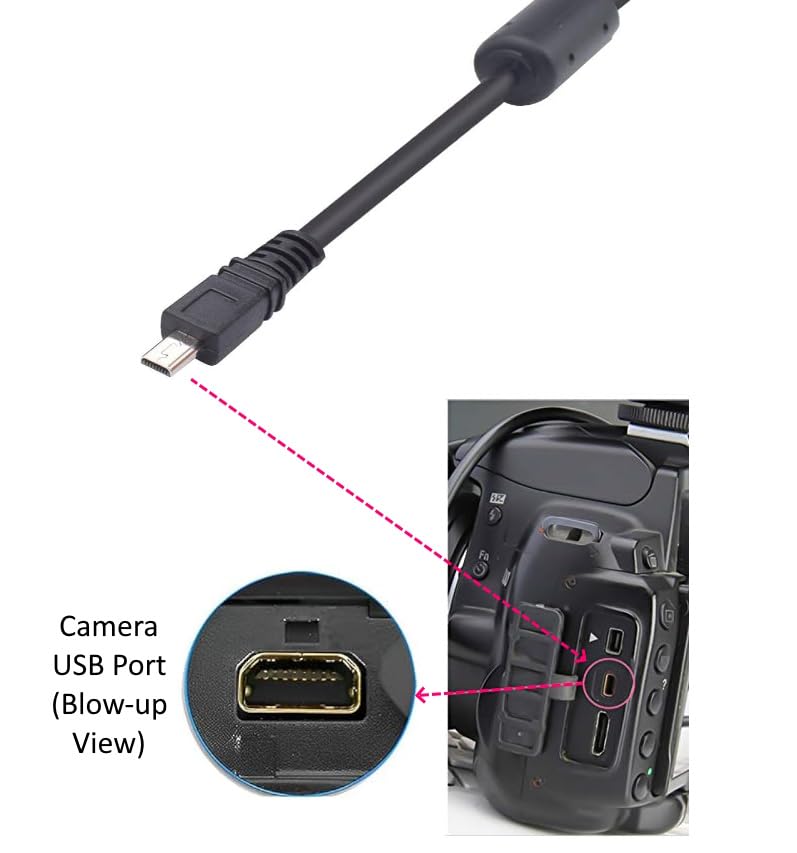 USB Cable Photo Transfer Charger Cord UC-E6 for Nikon D3300 D750 D5300 D7200 D3200, Coolpix B500, Select Coolpix & DSLR (Please See Product Pictures & Complete List of Compatible Nikon Models Below)