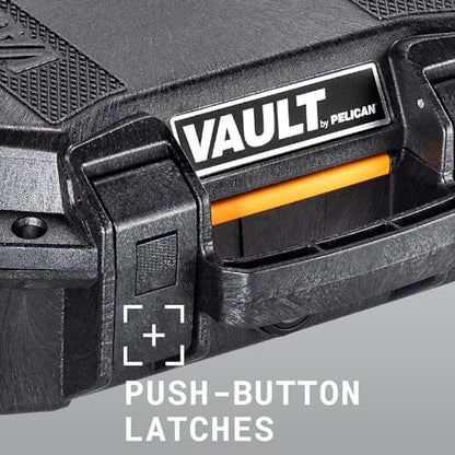 Pelican Vault V100 Hard Case (Camera, Pistol, Gear, Equipment) - color: Black, style: With Foam