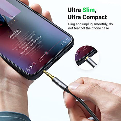 UGREEN Headphone Extension Cable 3.5mm Extension Gold Plated Aux Cable Audio Stereo Jack Male to Female TRS Cord Extender Compatible with iPhone iPad Phones Tablets Media Players, 3.3FT - size: 3.3FT