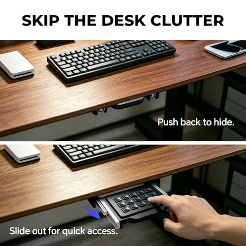 Slide-Out Under Desk Mount for Elgato Stream Deck MK.2 (15-Key), Stealth Holder with Smooth Metal Rails - Streamer Accessories for Gaming PC and Desk Setup