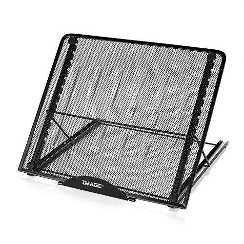 IMAGE Laptop Stand, A3 Large Version Foldable Portable Ventilated Desktop Laptop Stand Holder, Adjustable 12 Angle Points Stand, Compatible with 10" ~ 17" Notebooks, LED Light Box Pad