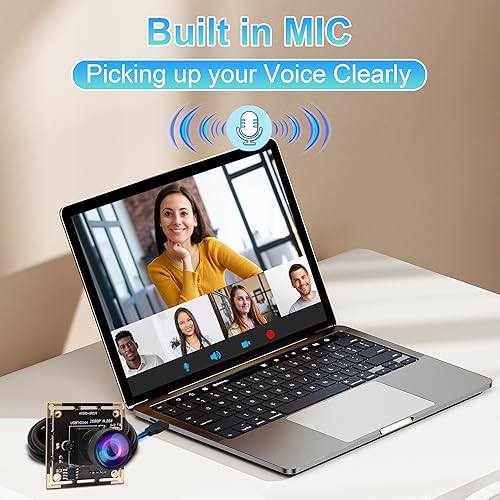 ELP 170degree Fisheye Raspberry Pi 1080P H.264 Microphone PC Web USB Security Camera for Laptop Wide Angle Mini UVC USB2.0 Video Audio Webcam Board 2MP CMOS AR0330 Lightburn Laser Camera for Computer - size: 170degree lens