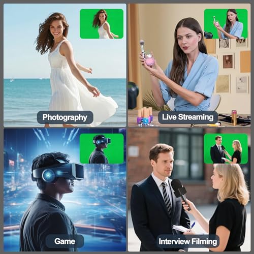 Green Screen Backdrop, 8×10FT Photography Chromakey Greenscreen Background Sheet for Zoom Meeting, Polyester Fabric Cloth Curtain for Photo Video Studio, Party, Live Streaming, Photoshoot - size: 8x10ft