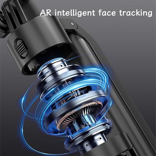 C12C 72" AI Tracking Magnetic Selfie Stick, Dual Phone Mount | Features dual phone mounts (magnetic +phone clip) to stream on 2 devices simultaneously on Facebook, Instagram, Tiktok
