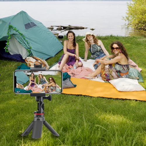 GeeRic Mini Tripod Compatible with DJI OSMO Pocket 4/3, Stable Portable Pocket Stand, Desk Small Handheld Selfie Stick with 1/4" Screw Gray - color: Gray