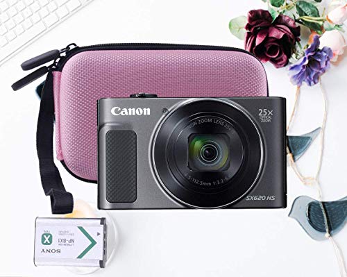 Hard Carrying Case Compatible with Canon PowerShot SX720 SX620 SX730 SX740 G7X/ G7X Mark III /G7X Mark II Digital Camera (Pink) - color: Pink