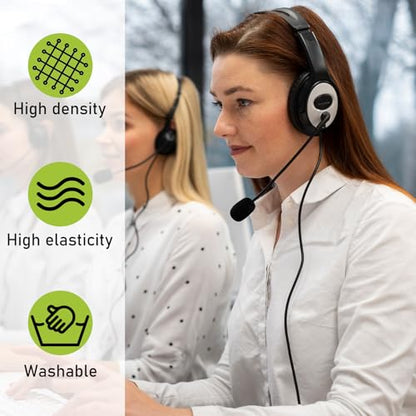 10 Pack Mini Size Lapel Headset Microphone Windscreen Foam Cover, High Density Mic Headset Cover Mini Size Foam Microphone Windscreen for Headset Lavalier Microphones Noise Reduction(Black)