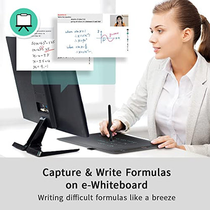 PenPower RemoteGo LCD Writing Pad | LCD Panel | Visible Handwriting | Video & Voice Comment on PDF | Annotation, Screen Recording and Math Formula Recognition | Pen Tablet for Adults