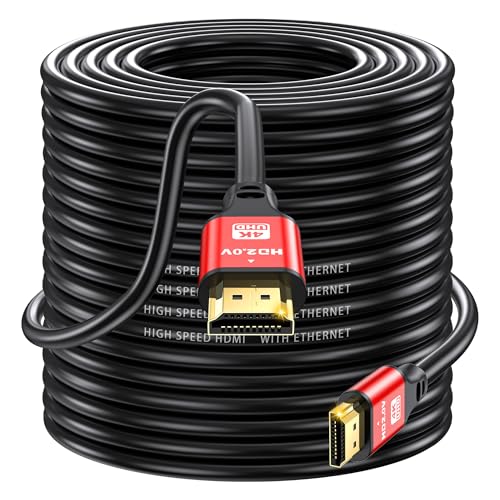 HDMI Cable 150ft, 4K@60Hz, 18Gbps High Speed HDMI 2.0 Cord, Ultra HD,Ethernet Audio Return,Video 4K,1080p,3D,Arc, HDR Compatible with Xbox,PS5/PS4,HDTV,Laptop ect(Red) - size: 150FT