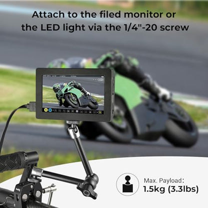 SmallRig 9.8-inch Magic Arm 2-Pack, Adjustable Articulating Friction Arm Mount with 1/4"-20 Thread Screw, for Camera Monitor/LED Light Setup, 5317 - style: 2-Pack
