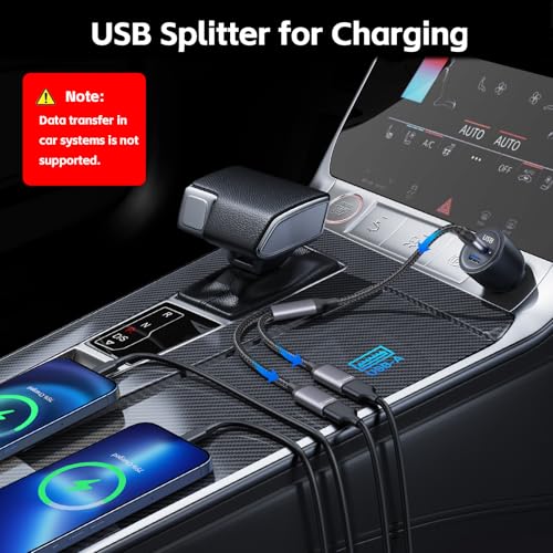 KiwiBird USB Splitter 1 in 2 Out, USB A Splitter, Y Cable Dual Double Port Power Adapter for Charging and Data (2 Pack) for Laptop PC TV Desktop Computer Mac PS5 PS4 Xbox Keyboard Mouse - size: 2 Pack