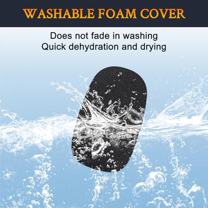 SOULWIT Mic Cover for Logitech H390/G432/G733, G/H/G Pro/Zone Series Headphones, Protective Mic Foam Cover Pop Filter Windscreen - Black(3 Small + 3 Large)