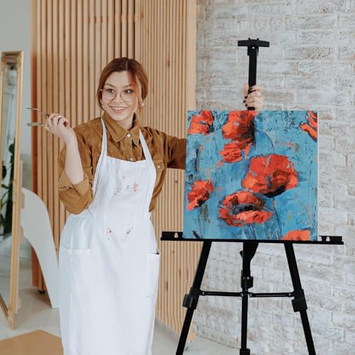 RRFTOK Art Painting Display Easel Stand,72Inches Portable Adjustable Metal Tripod with Artist Easels for Canvases Height from 22-72”for Table-Top/Floor Paint and Displaying,Black - style: 72BL 1-pack
