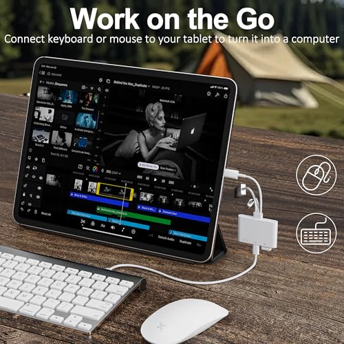 4 in 1 SD Card Reader for iPhone,USB-C/Lightning/USB-A,OTG Adapter,Fast Photo Transfer from Digital Camera SD/TF Card to Phone,SD/Micro SD Card Adapter for iPhone,iPad,Android,USB Flash Drive