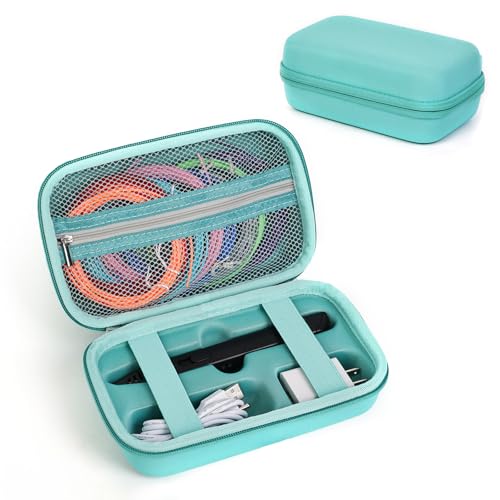 Hard Case Compatible with MYNT3D Super/Professional Printing 3D Pen, Portable Art Activity Set Carrier Case for Printing Strands and Accessories,Turquoise - color: Turquoise, size: Fits for MYNT3D Pen