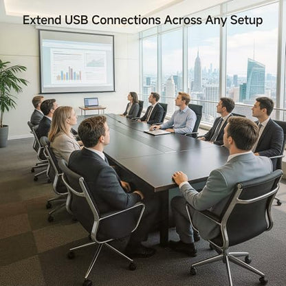 Cable Matters Active USB Extension Cable 16.4 ft / 5m (Active USB Extender Cable) for Webcam, Oculus Sensor, HTC Vive Link Box, Xbox Kinect, PlayStation Camera and More - size: 16.4 ft