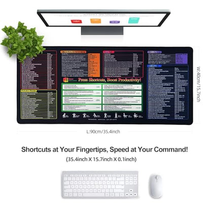 XXL Gaming Mouse Pad 35.4x15.7 Professional Large Mouse Pad & Computer Game Mouse Mat-90x40 Excelnew - color: 90x40 Excelnew, size: 35.4L x 15.7W inches