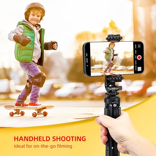 Zeadio Heavy Duty Metal Camera Tripod Stand - Universal Small Table Tripod for Camera, Gimbal, Action Cam, Camcorder, Microphone, LED Light, etc(40kg/88lb Load) - style: Basic Version