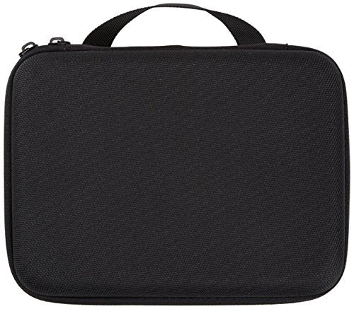 Amazon Basics Small Portable Protective Carrying Case for GoPro and Action Camera, Padded with Secure Handle, 9 x 7 x 2.5 inches, Black