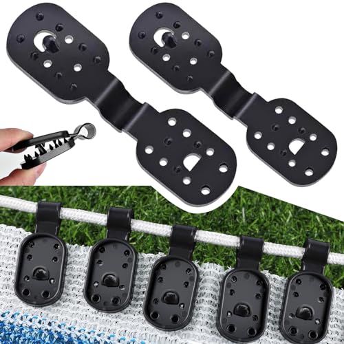 100Pcs Shade Cloth Clips, Black Plastic Heavy Duty Sun Shade Clips for Sun Shade Net, Gardening Shade Cloth, Anti Bird Netting, Removable & Reusable Windproof Awning Clamp (Black-100PCS) - color: Black-100pcs