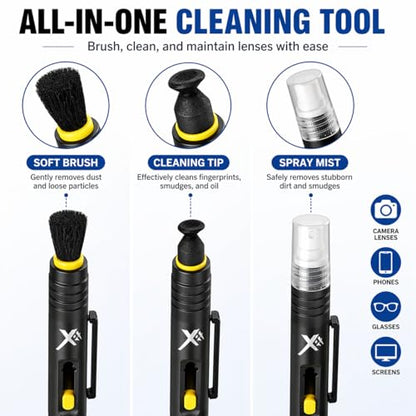 3 Pack Camera Lens Cleaning Pen Kit – Lens Brush Cleaner for DSLR, Phone, Glasses, Screen Cleaning Tool - size: Pen Kit