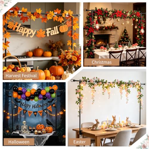 Adjustable Photography Backdrop Stand 98.5in*47.25in - color: Dark-black